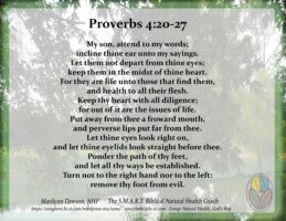Proverbs 4:20-27