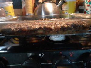 Curly dock oatmeal apple crumble